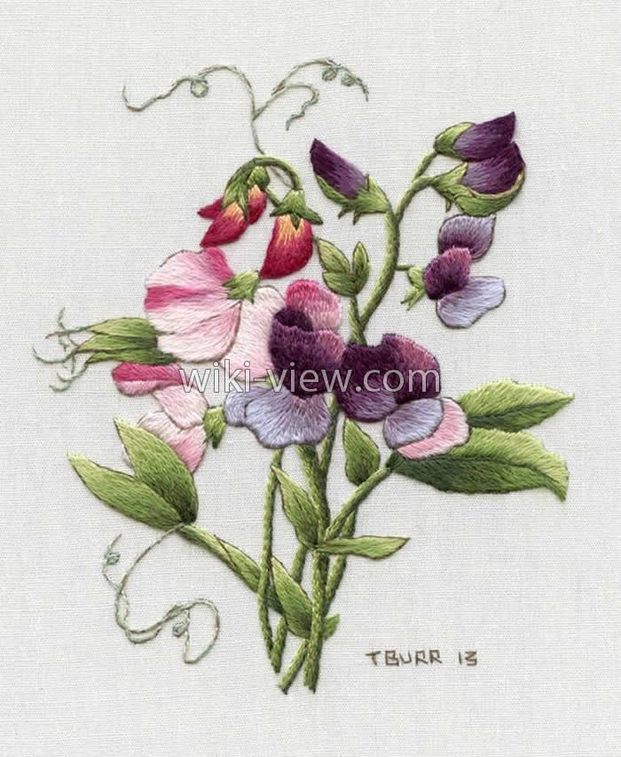 گلدوزی با دست / طرح ساده برای گلدوزی با دست / طرح گلدوزی با دست / آموزش تصویری گلدوزی با دست