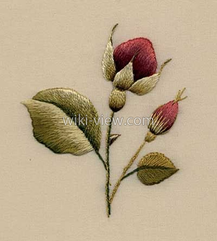 طرح ساده برای گلدوزی با دست