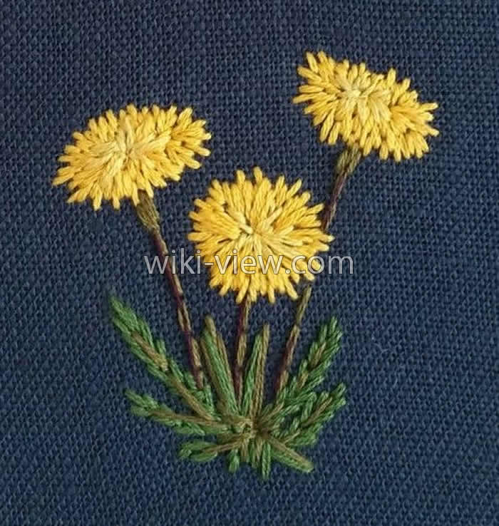 گلدوزی با دست / طرح ساده برای گلدوزی با دست / طرح گلدوزی با دست / آموزش تصویری گلدوزی با دست