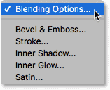 blending option در فتوشاپ blending option در فتوشاپ