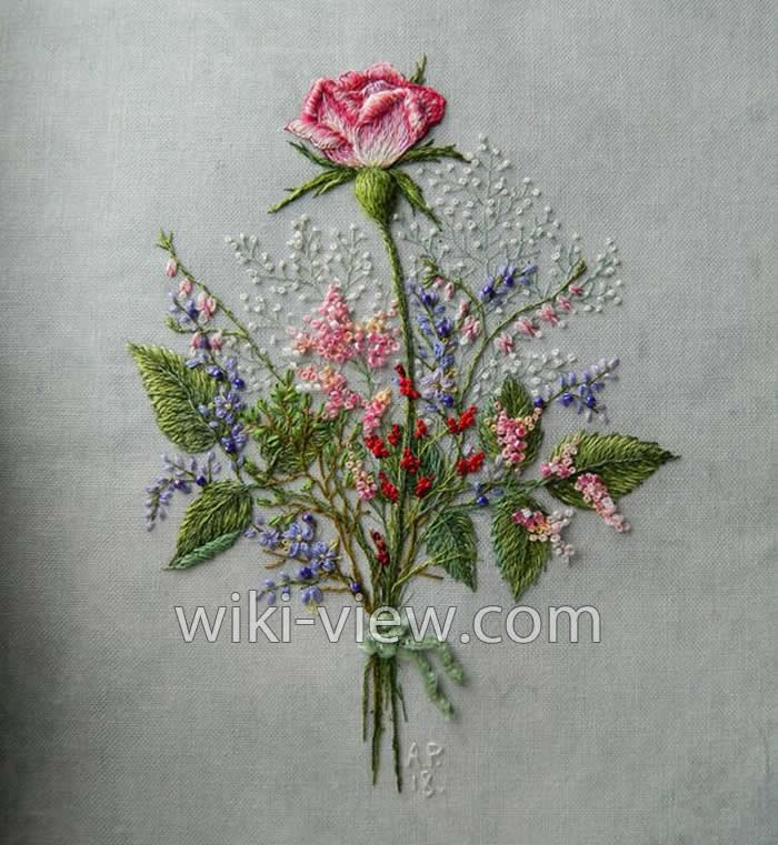 دوخت زنجیره / آموزش دوخت زنجیره ای / دوخت زنجیره تزئینی / دوخت زنجیره در گلدوزی / split stitch / توضیح دوخت زنجیره ای / عکس دوخت زنجیره ای / طرح زنجیره دوزی / آموزش دوخت زنجیره ای در گلدوزی نمونه طرح دوخته شده