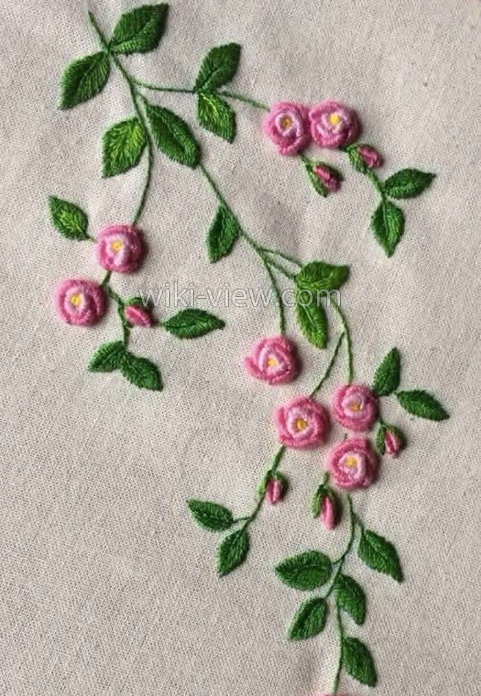 طرح ساقه دوزی