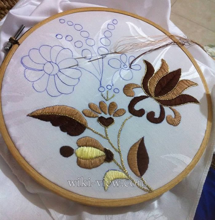 ساتن دوزی / ساتن دوزی در گلدوزی / توپر دوزی گلدوزی / انواع دوخت در گلدوزی / طرح برای ساتن دوزی / آموزش تصویری ساتن دوزی / satin stitch طرح برای ساتن دوزی8