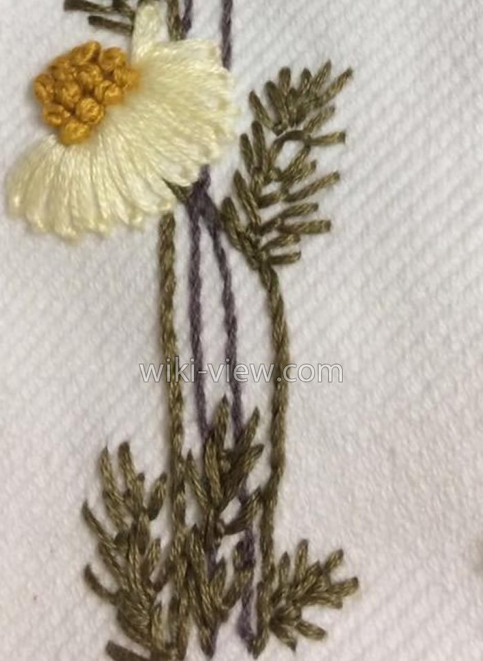 طرح نمونه ساقه دوزی طرح