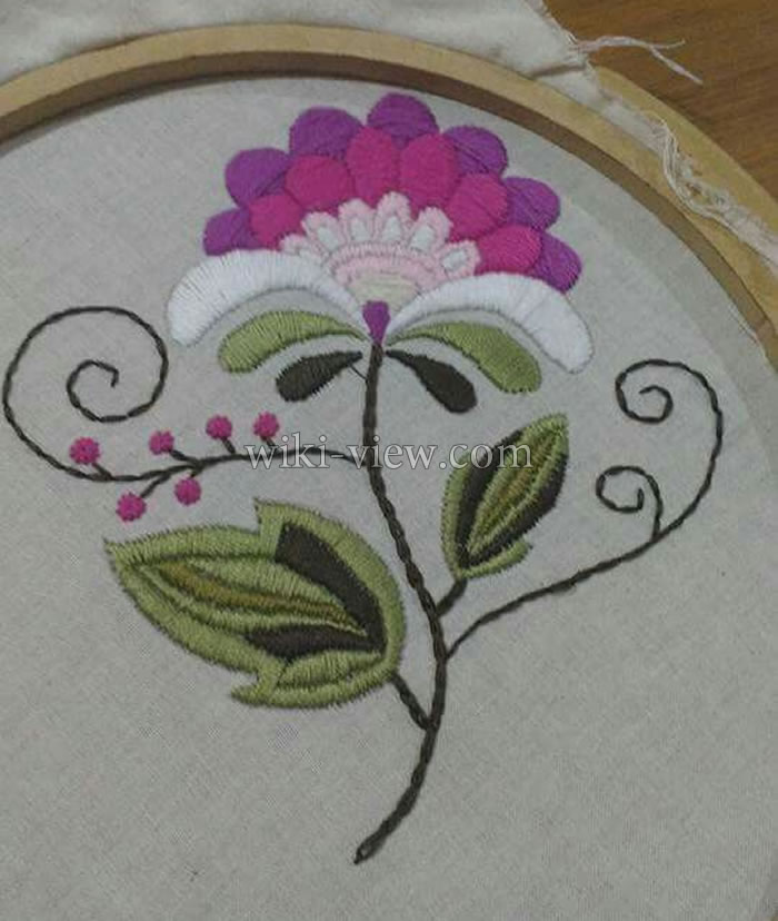 ساتن دوزی / ساتن دوزی در گلدوزی / توپر دوزی گلدوزی / انواع دوخت در گلدوزی / طرح برای ساتن دوزی / آموزش تصویری ساتن دوزی / satin stitch طرح برای ساتن دوزی 17