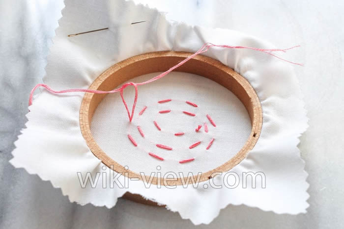 کوک ساده / آموزش گلدوزی / آموزش کوک ساده / آموزش دوخت ساده / انواع کوک / دوخت کوک ساده / دوخت بخیه ساده کوک ساده