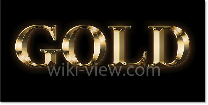 outer glow بر روی نوشته