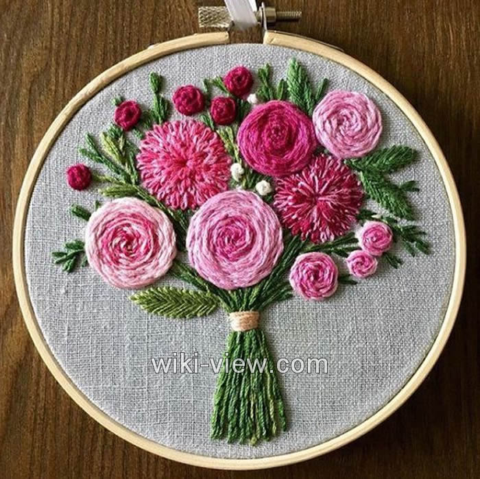 رز عنکبوتی / آموزش گلدوزی رز عنکبوتی / آموزش تصویری گلدوزی رز عنکبوتی / گلدوزی / آموزش گلدوزی رز عنکبوتی4
