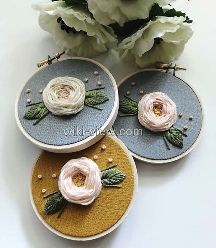 رز عنکبوتی / آموزش گلدوزی رز عنکبوتی / آموزش تصویری گلدوزی رز عنکبوتی / گلدوزی / آموزش گلدوزی رز عنکبوتی 13