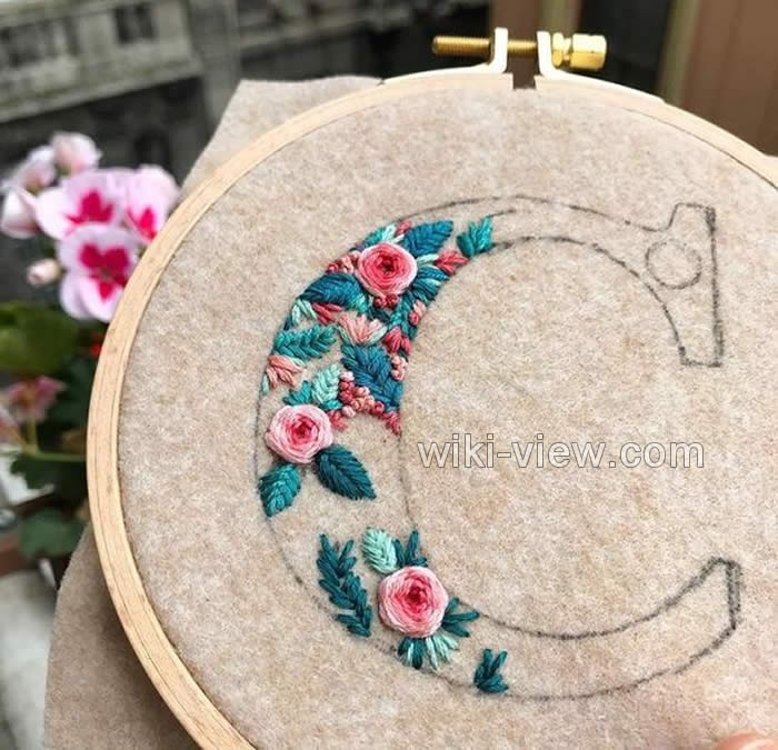 رز عنکبوتی / آموزش گلدوزی رز عنکبوتی / آموزش تصویری گلدوزی رز عنکبوتی / گلدوزی / آموزش گلدوزی رز عنکبوتی 20