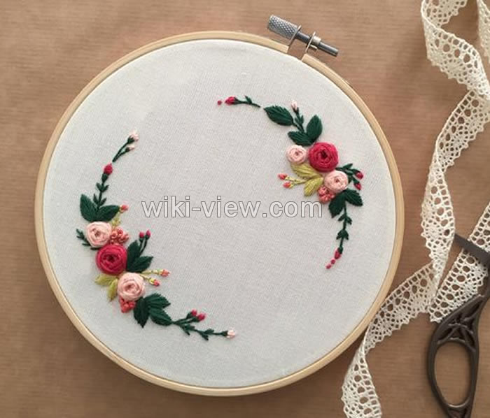 رز عنکبوتی / آموزش گلدوزی رز عنکبوتی / آموزش تصویری گلدوزی رز عنکبوتی / گلدوزی / آموزش گلدوزی رز عنکبوتی 14