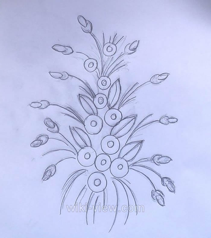 رز عنکبوتی / آموزش گلدوزی رز عنکبوتی / آموزش تصویری گلدوزی رز عنکبوتی / گلدوزی / آموزش گلدوزی طرح خام رز عنکبوتی 1