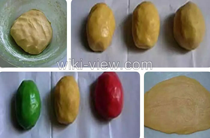 کوکی هندوانه / طرز تهیه کوکی هندوانه ویژه شب یلدا / آموزش کوکی هندوانه / شب یلدا رنگ آمیزی خمیر کوکی هندوانه