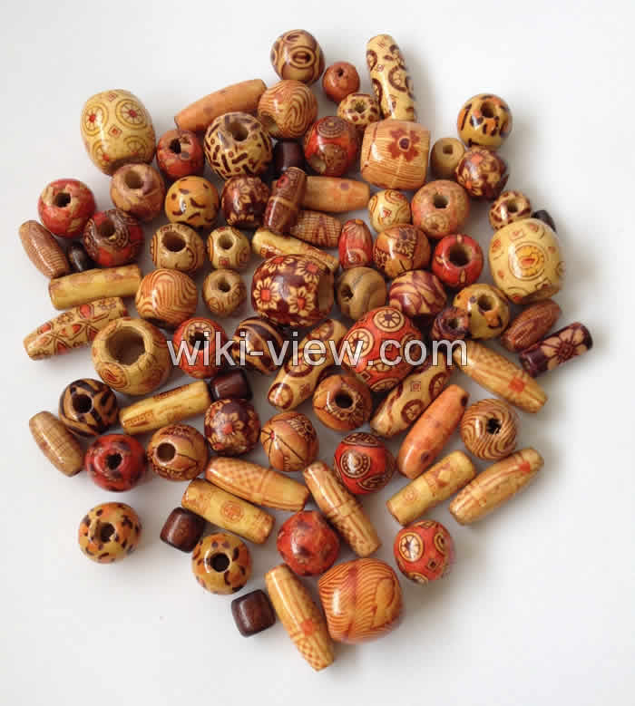 مهره چوبی طرح دار