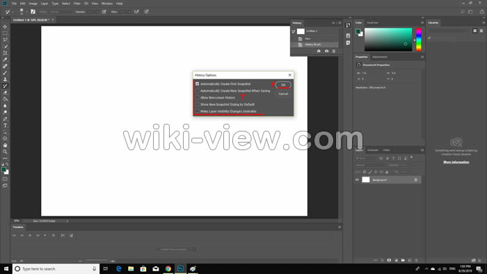 پنل history, پنل history در فتوشاپ, پنل هیستوری در فتوشاپ, نوار هیستوری در فتوشاپ, برگرداندن لایه ها در فتوشاپ, بازیابی فایل فتوشاپ, برگرداندن فایل ذخیره شده فتوشاپ, رفتن به جلو در فتوشاپ, نحوه اوردن هیستوری در فتوشاپ, لغو عملیات انجام شده در فتوشاپ, دستور redo در فتوشاپ, چگونه فایل پاک شده در فتوشاپ را برگردانیم, خراب شدن فایل فتوشاپ, فایل ریکاور فتوشاپ, بسته شدن ناگهانی فتوشاپ, بازگرداندن عکس در فتوشاپ