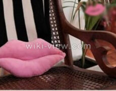کوسن فانتزی با الگو / آموزش دوخت کوسن فانتزی به شکل لب