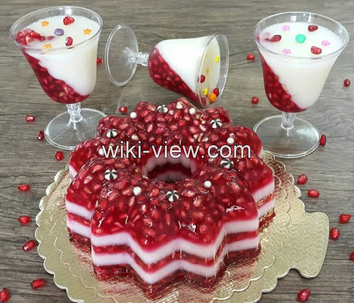 ژله یاقوتی, طرز تهیه خوراکی های شب یلدا, انواع دسر, تهیه دسر مجلسی, دسر ساده, دسر بدون ژله, دسر زمستانی مجلسی, انواع دسر با ژله, سفره شب یلدا, دسر شب یلدا در جدول, تنقلات شب یلدا, شب یلدا, شب یلدا98, شب یلدا1398