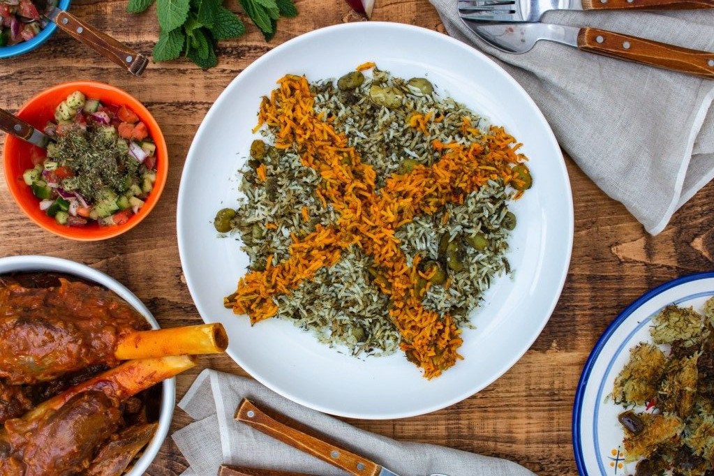 طرز تهیه و فوت و فن باقالی پلو با ماهیچه خوشمزه و مجلسی رستورانی