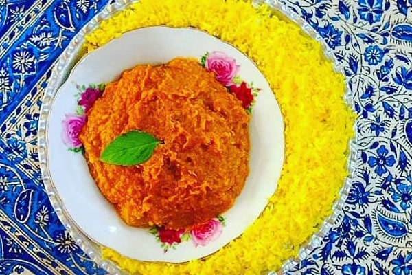 خورشت قیمه بوشهری و شکرپلو