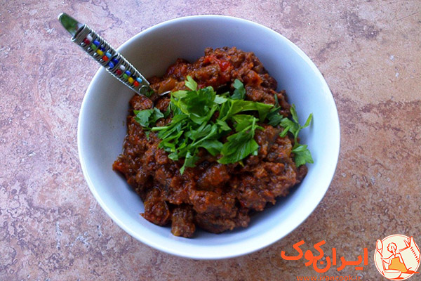 طرز تهیه خوراک واویشکای بادمجان