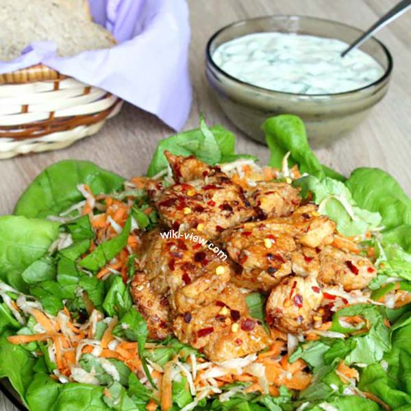 سالاد اسپایسی مرغ🥘طرز تهیه سالاد اسپایسی مرغ بهمراه نکات تکمیلی